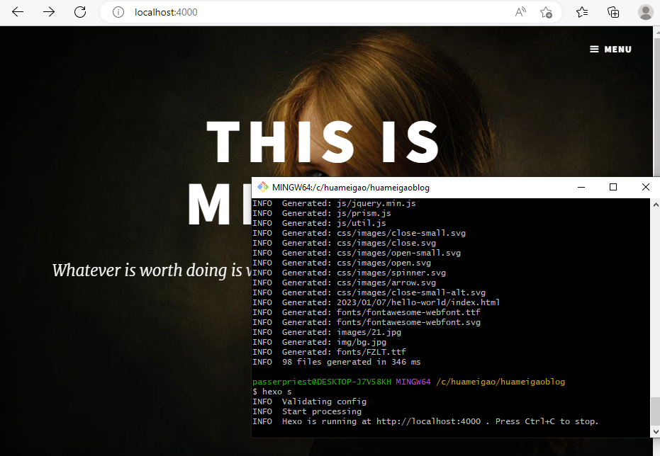 新主题本地静态页面