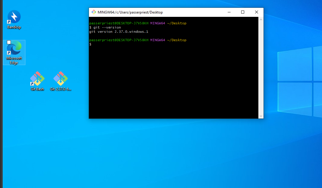 git安装完成界面